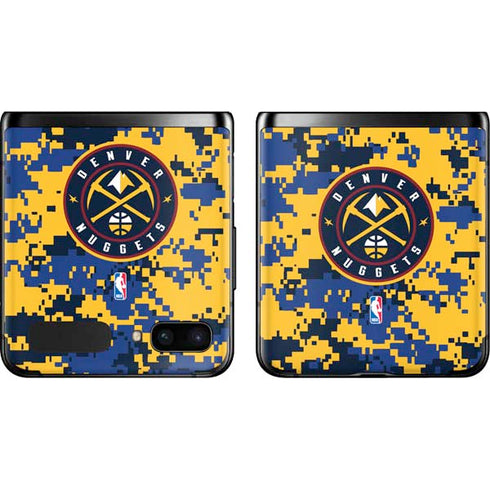 NBA Denver Nuggets Digi Camo Galaxy Z Flip Skin