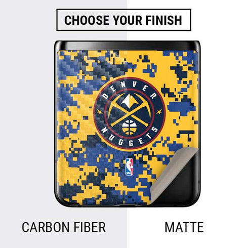 NBA Denver Nuggets Digi Camo Galaxy Z Flip Skin