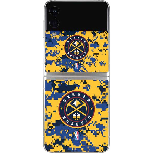 NBA Denver Nuggets Digi Camo Galaxy Z Flip3 5G Skin