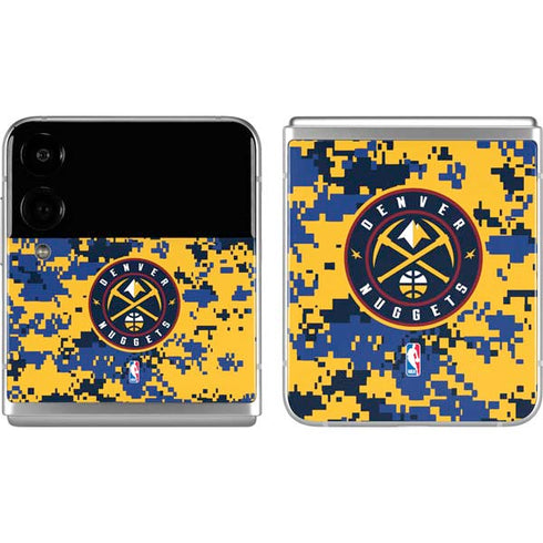 NBA Denver Nuggets Digi Camo Galaxy Z Flip4 5G Skin