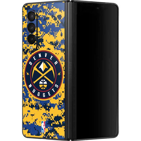 NBA Denver Nuggets Digi Camo Galaxy Z Fold3 5G Skin