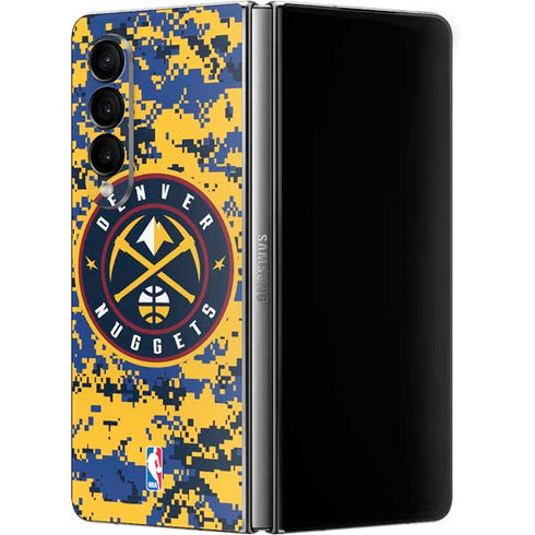 NBA Denver Nuggets Digi Camo Galaxy Z Fold4 5G Skin