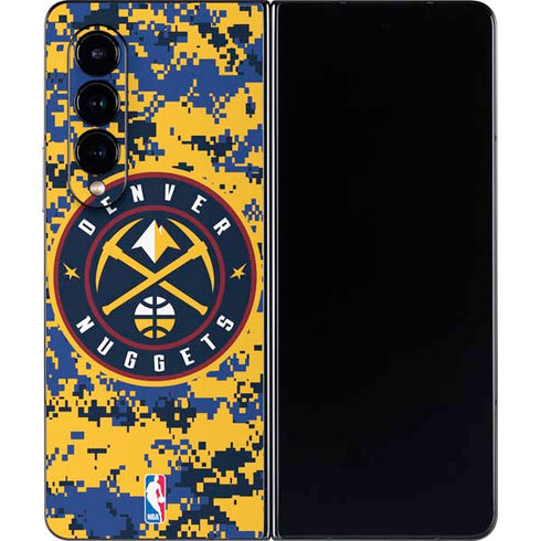 NBA Denver Nuggets Digi Camo Galaxy Z Fold4 5G Skin
