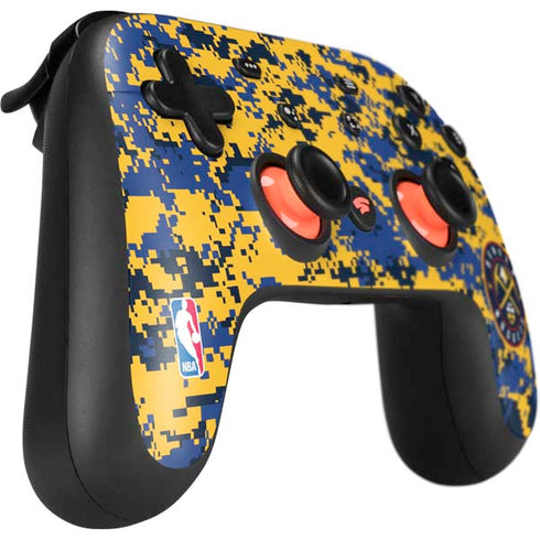 NBA Denver Nuggets Digi Camo Google Stadia Controller Skin