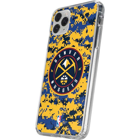 NBA Denver Nuggets Digi Camo iPhone 11 Pro Clear Case