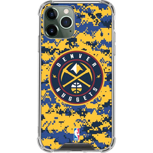 NBA Denver Nuggets Digi Camo iPhone 11 Pro Max Clear Case