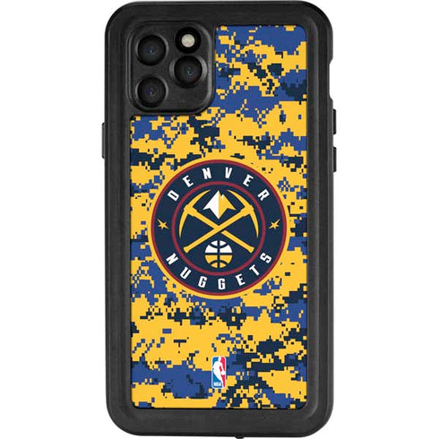 NBA Denver Nuggets Digi Camo iPhone 11 Pro Waterproof Case