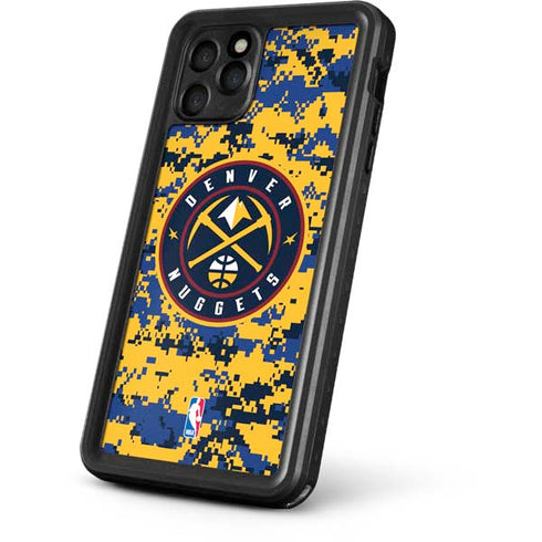 NBA Denver Nuggets Digi Camo iPhone 11 Pro Waterproof Case