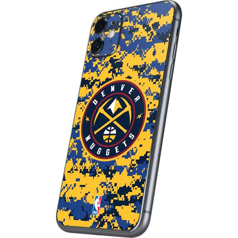 NBA Denver Nuggets Digi Camo iPhone 11 Skin