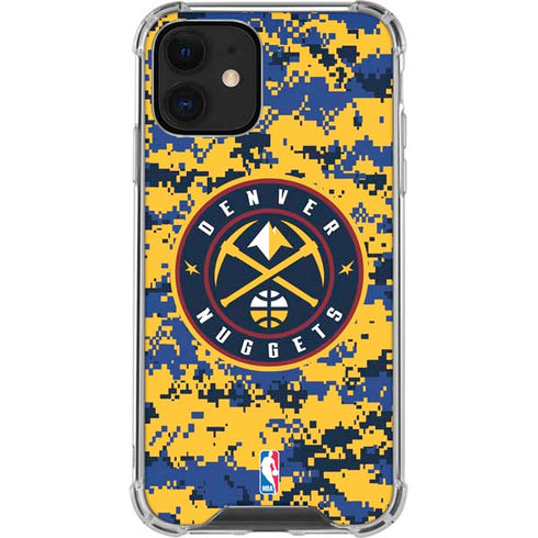 NBA Denver Nuggets Digi Camo iPhone 12 Mini Clear Case