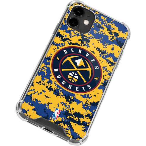 NBA Denver Nuggets Digi Camo iPhone 12 Mini Clear Case