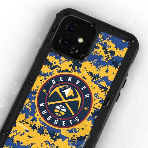 NBA Denver Nuggets Digi Camo iPhone 12 Mini Waterproof Case