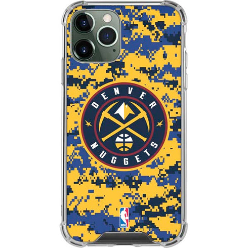 NBA Denver Nuggets Digi Camo iPhone 12 Pro Clear Case