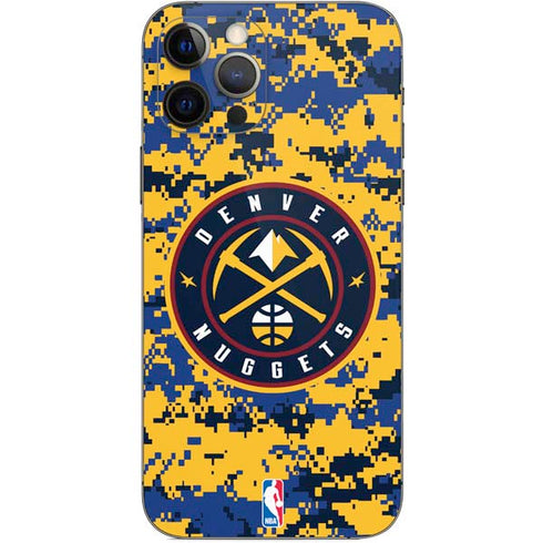 NBA Denver Nuggets Digi Camo iPhone 12 Pro Skin