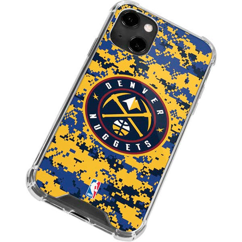 NBA Denver Nuggets Digi Camo iPhone 13 Clear Case