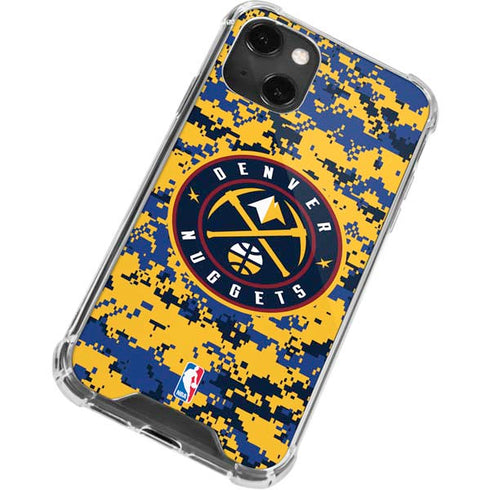NBA Denver Nuggets Digi Camo iPhone 13 Mini Clear Case