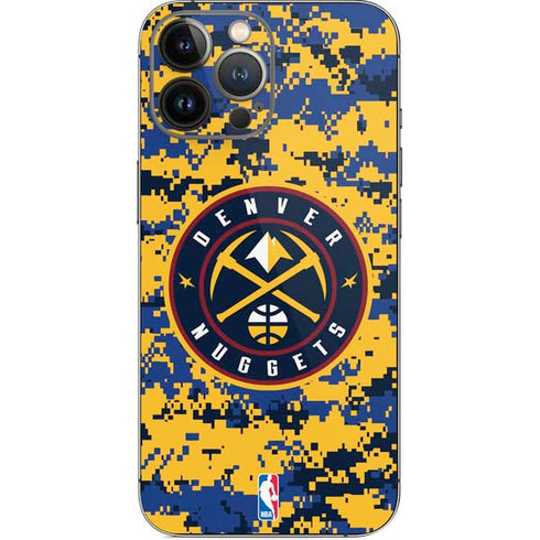 NBA Denver Nuggets Digi Camo iPhone 13 Pro Max Skin