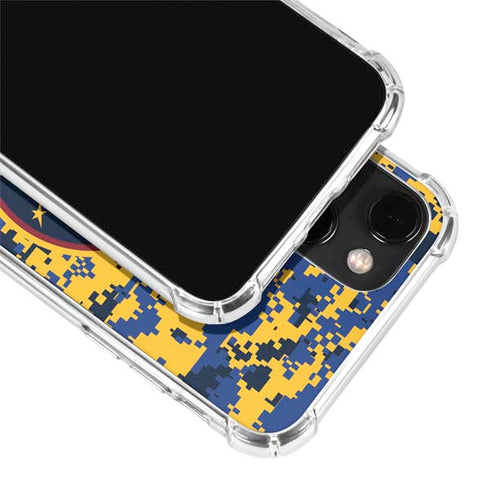 NBA Denver Nuggets Digi Camo iPhone 14 Clear Case