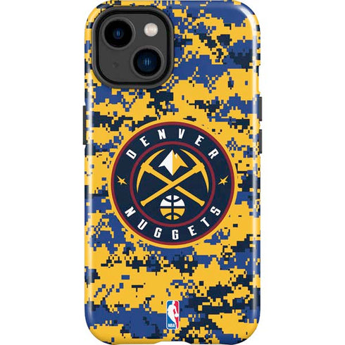 NBA Denver Nuggets Digi Camo iPhone 15 Plus Impact Case