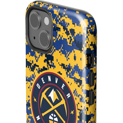 NBA Denver Nuggets Digi Camo iPhone 15 Plus Impact Case