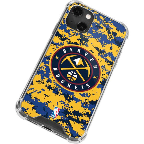 NBA Denver Nuggets Digi Camo iPhone 14 Plus Clear Case