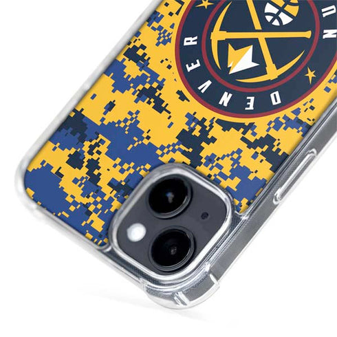 NBA Denver Nuggets Digi Camo iPhone 15 Plus MagSafe Case