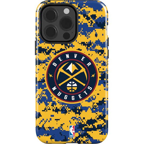 NBA Denver Nuggets Digi Camo iPhone 15 Pro Impact Case