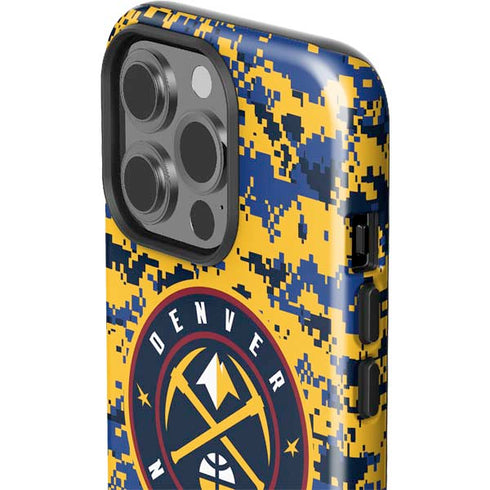 NBA Denver Nuggets Digi Camo iPhone 15 Pro Impact Case