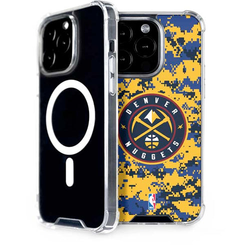 NBA Denver Nuggets Digi Camo iPhone 15 Pro MagSafe Case