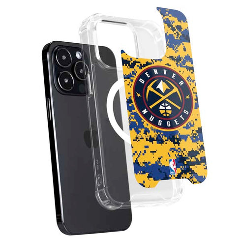 NBA Denver Nuggets Digi Camo iPhone 15 Pro Max MagSafe Case