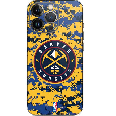 NBA Denver Nuggets Digi Camo iPhone 15 Pro Skin