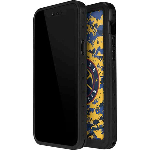 NBA Denver Nuggets Digi Camo iPhone 14 Pro Waterproof Case