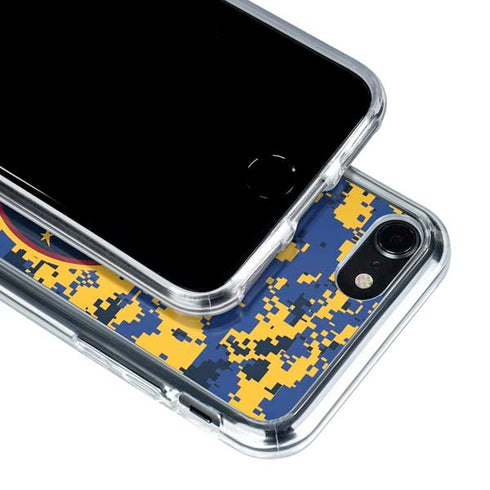 NBA Denver Nuggets Digi Camo iPhone SE (2nd & 3rd Gen) Clear Case