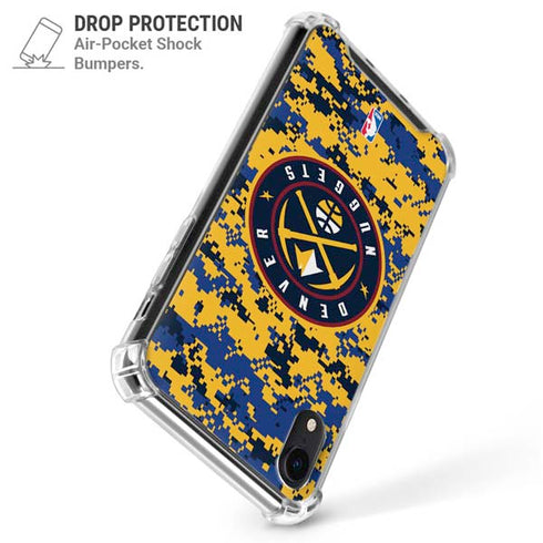 NBA Denver Nuggets Digi Camo iPhone XR Clear Case