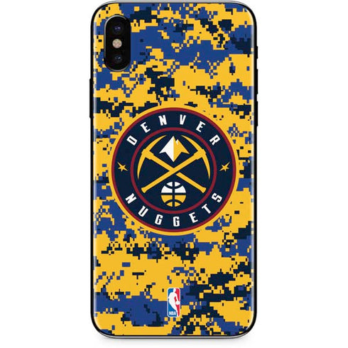 NBA Denver Nuggets Digi Camo iPhone XS Skin
