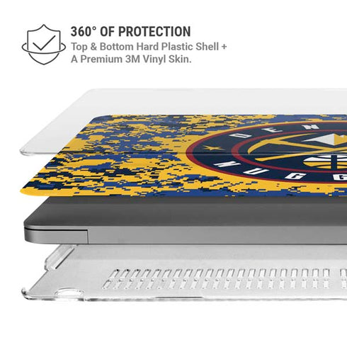 NBA Denver Nuggets Digi Camo MacBook Pro 16in (2021-25) Case plus Skin
