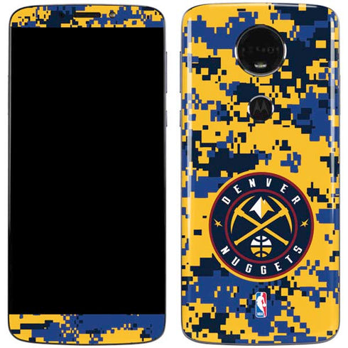 NBA Denver Nuggets Digi Camo Moto E5 Plus Skin