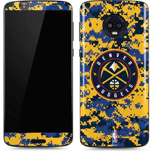 NBA Denver Nuggets Digi Camo Moto G6 Skin