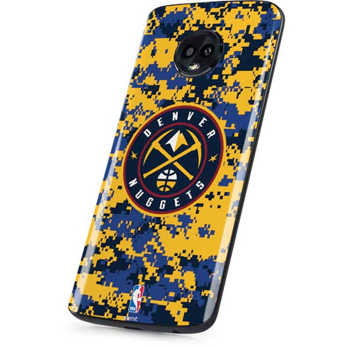 NBA Denver Nuggets Digi Camo Moto G6 Skin