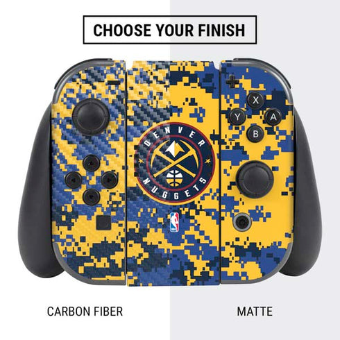 NBA Denver Nuggets Digi Camo Nintendo Switch Bundle Skin