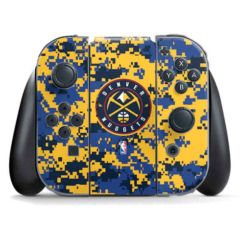 NBA Denver Nuggets Digi Camo Nintendo Switch (2017-2021) Joy-Con Controller Skin