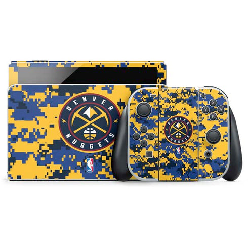 NBA Denver Nuggets Digi Camo Nintendo Switch OLED (2021) Skin