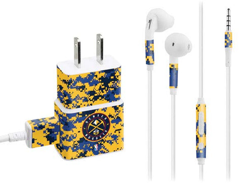 NBA Denver Nuggets Digi Camo Phone Charger Skin