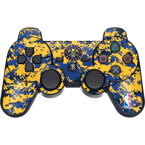 NBA Denver Nuggets Digi Camo PS3 Dual Shock wireless controller Skin