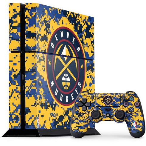 NBA Denver Nuggets Digi Camo PS4 Console and Controller Bundle Skin