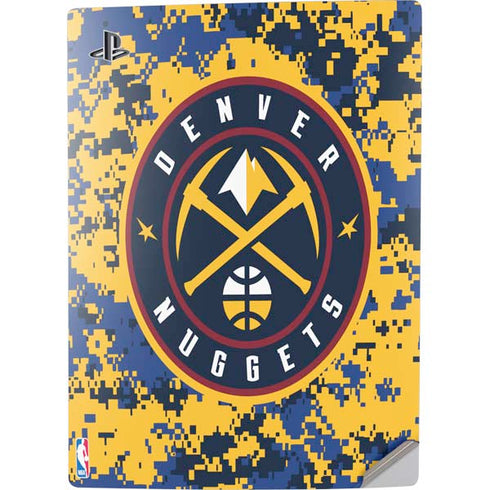 NBA Denver Nuggets Digi Camo PS5 Digital Edition Console Skin