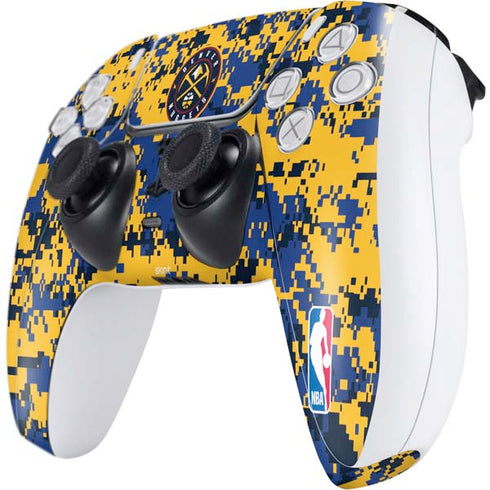 NBA Denver Nuggets Digi Camo PS5 Controller Skin