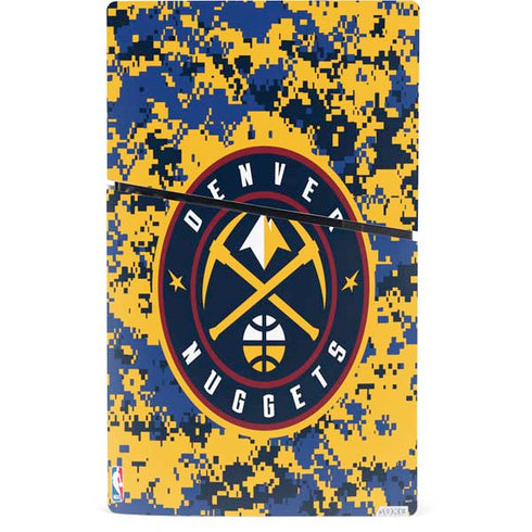 NBA Denver Nuggets Digi Camo PS5 Slim Digital Edition Console Skin