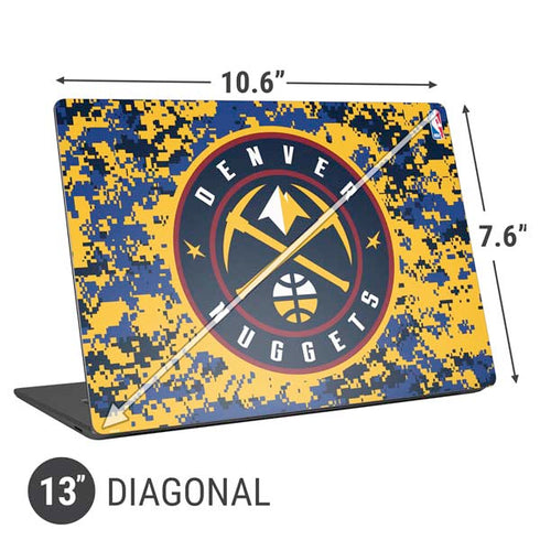 NBA Denver Nuggets Digi Camo Universal Laptop 13in (10.6 x 7.6in) Skin