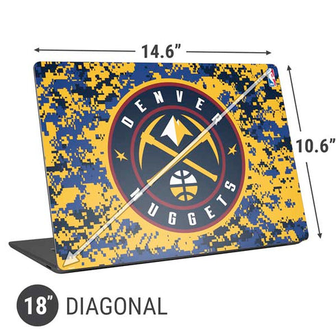 NBA Denver Nuggets Digi Camo Universal Laptop 18in (14.6 x 10.6in) Skin